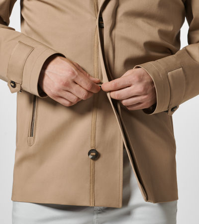 Napa Leather Duffle Pea Coat - Ready to Wear