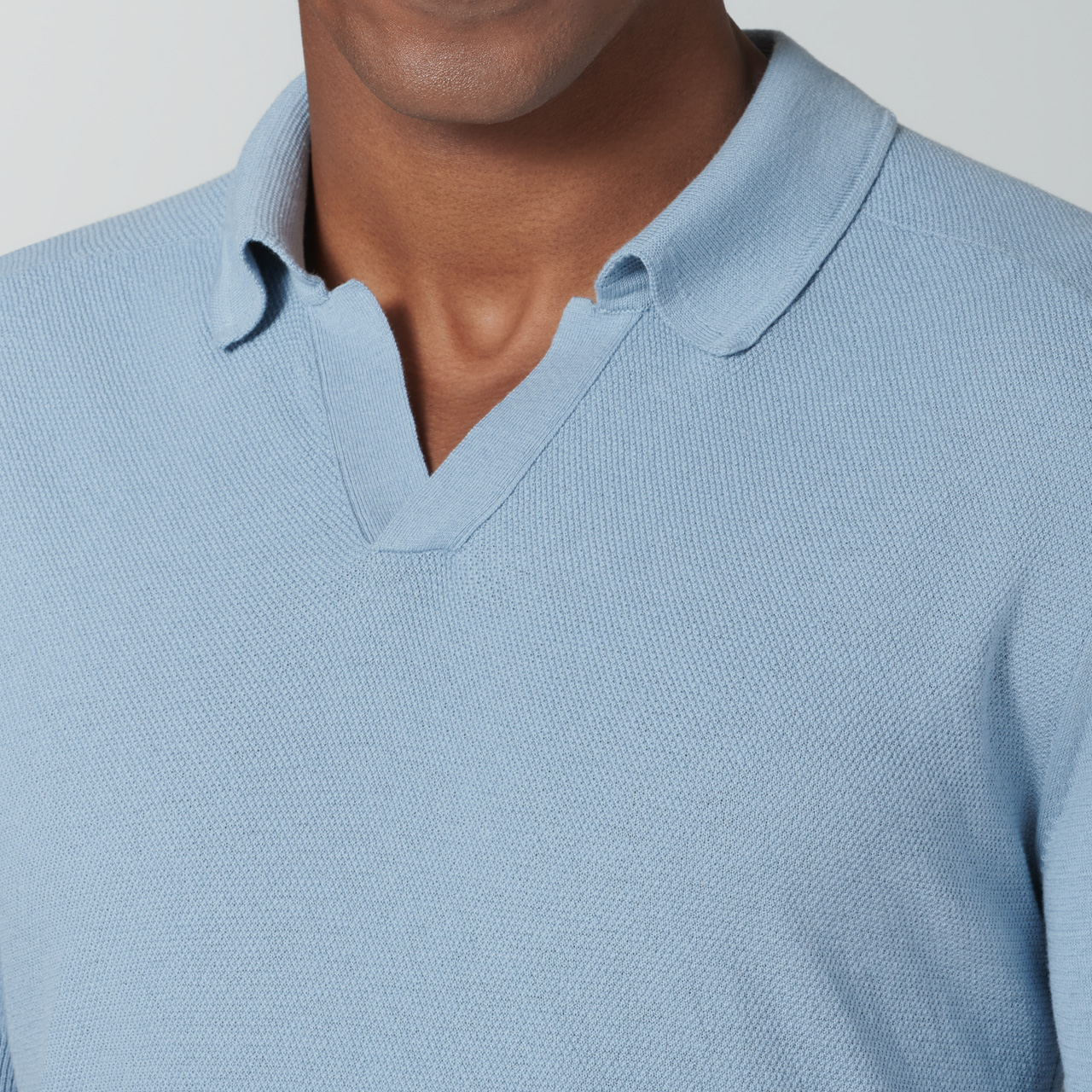 knitted polo shirt