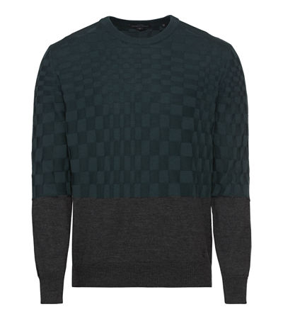 Bi-Colour Crew Neck Sweater - Designer Sweaters for Men, Porsche Design