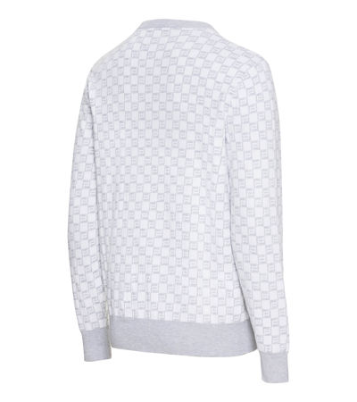 Louis Vuitton Black & Grey Half Monogram Cashmere Sweater