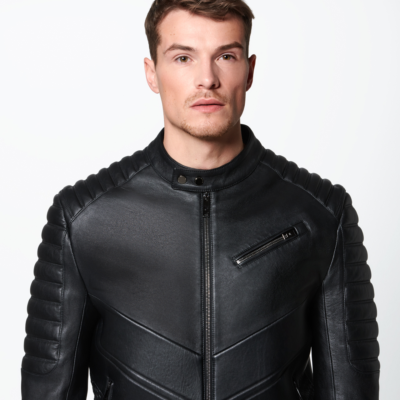 nike leather jacket mens
