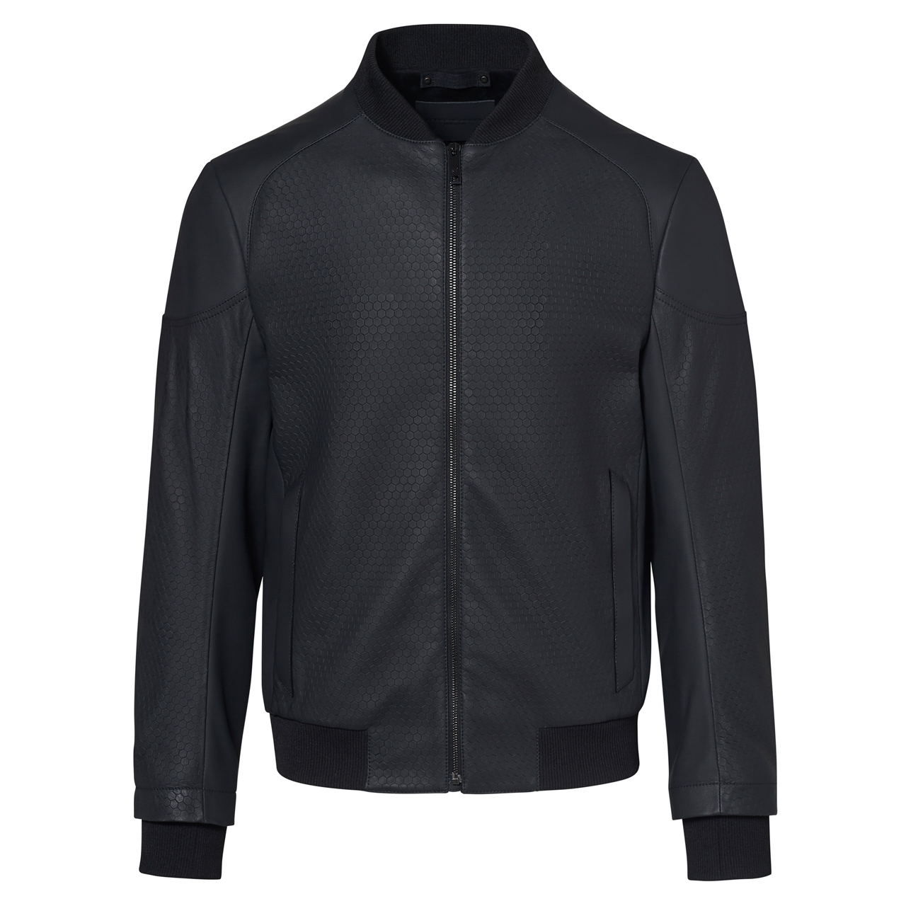 Titan Structured Leather Bomber - Exclusive Leather Jackets for Men ...