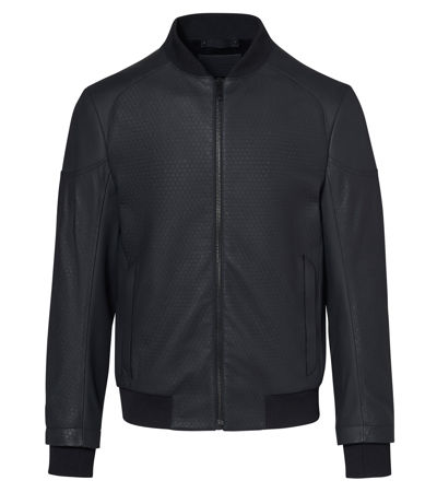 Titan Structured Leather Bomber - Exclusive Leather Jackets for Men |  Porsche Design | Porsche Design