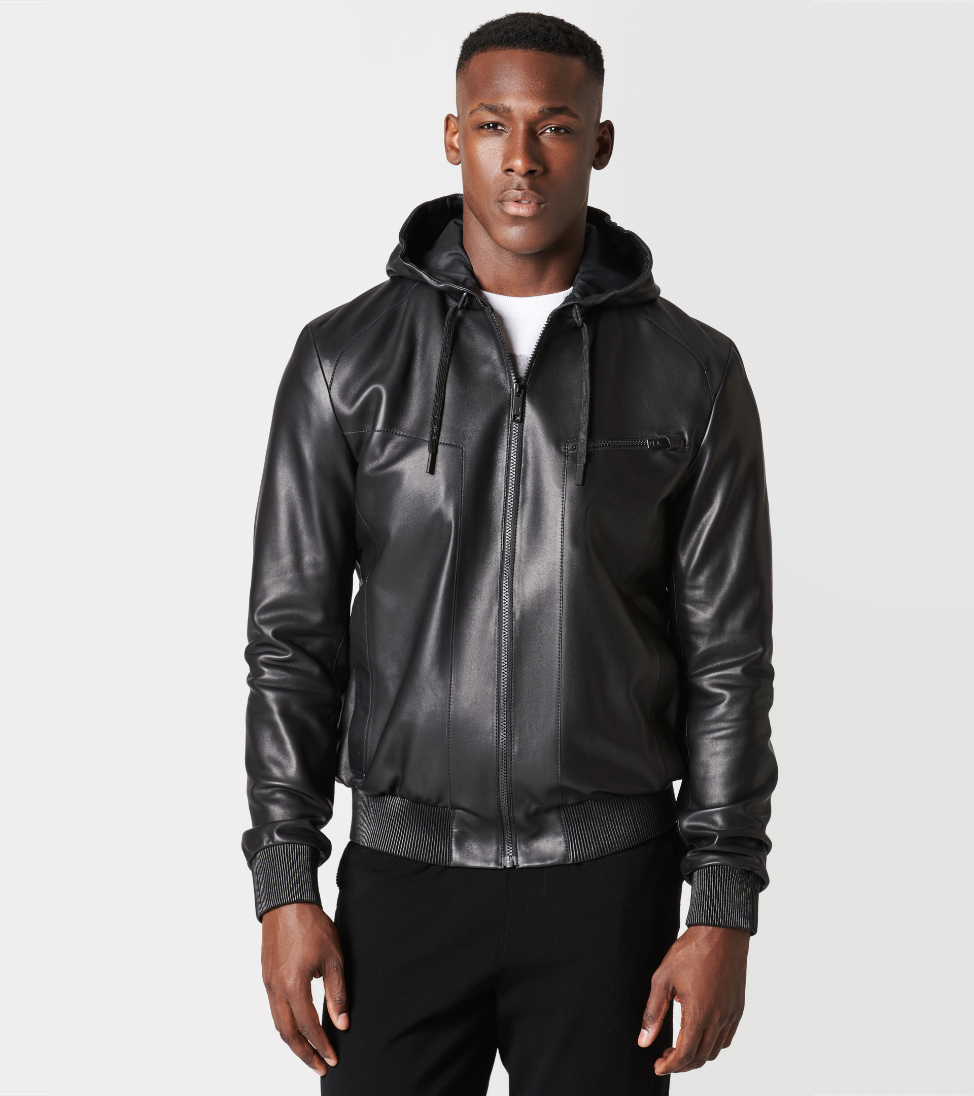 Hooded Leather Bomber - Exclusive Leather Jackets for Men | Porsche ...