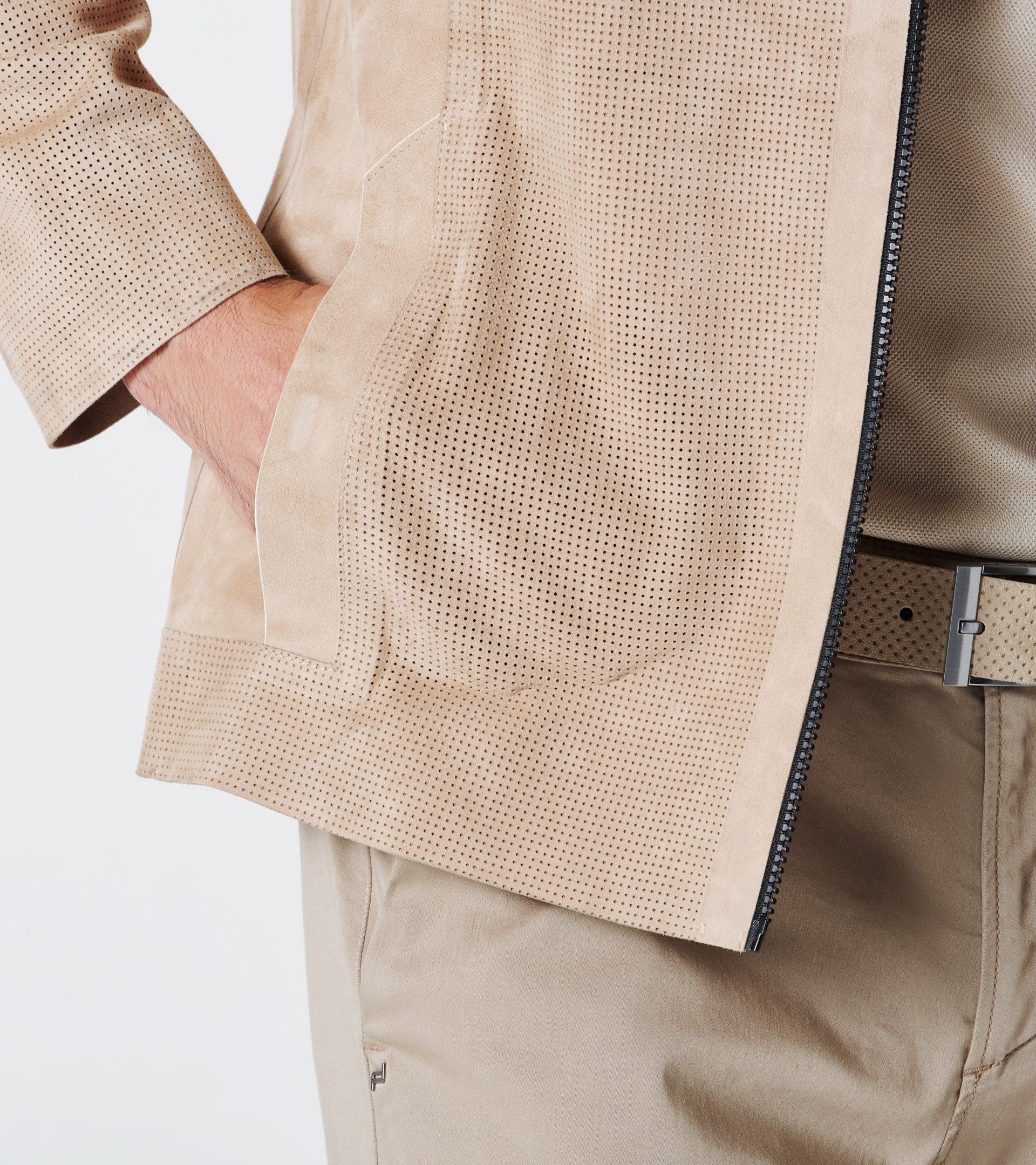 Perforated Goat Suede Leather Jacket - | Porsche Design