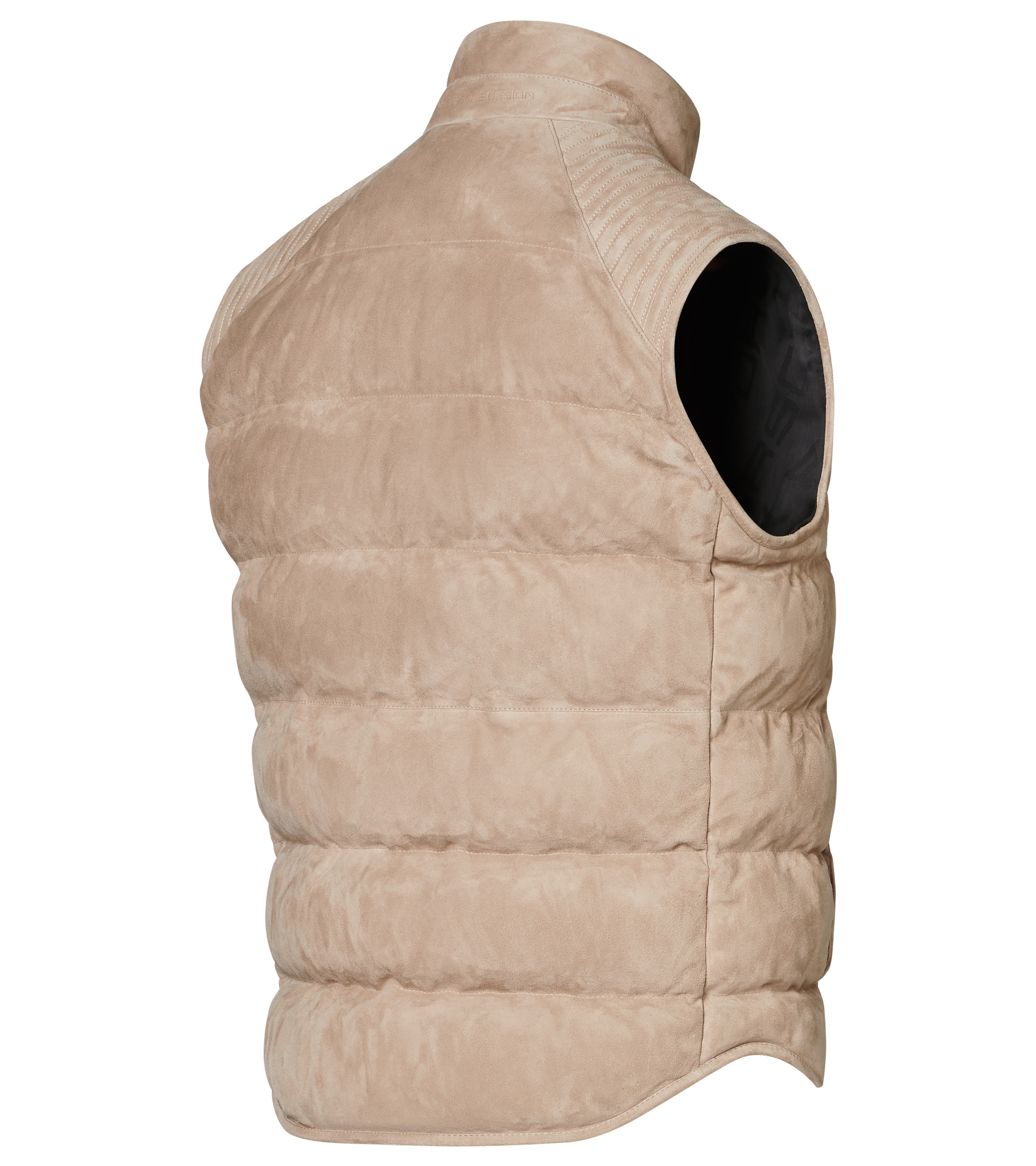 Padded Goat Suede Vest - Exclusive Leather Jackets for Men