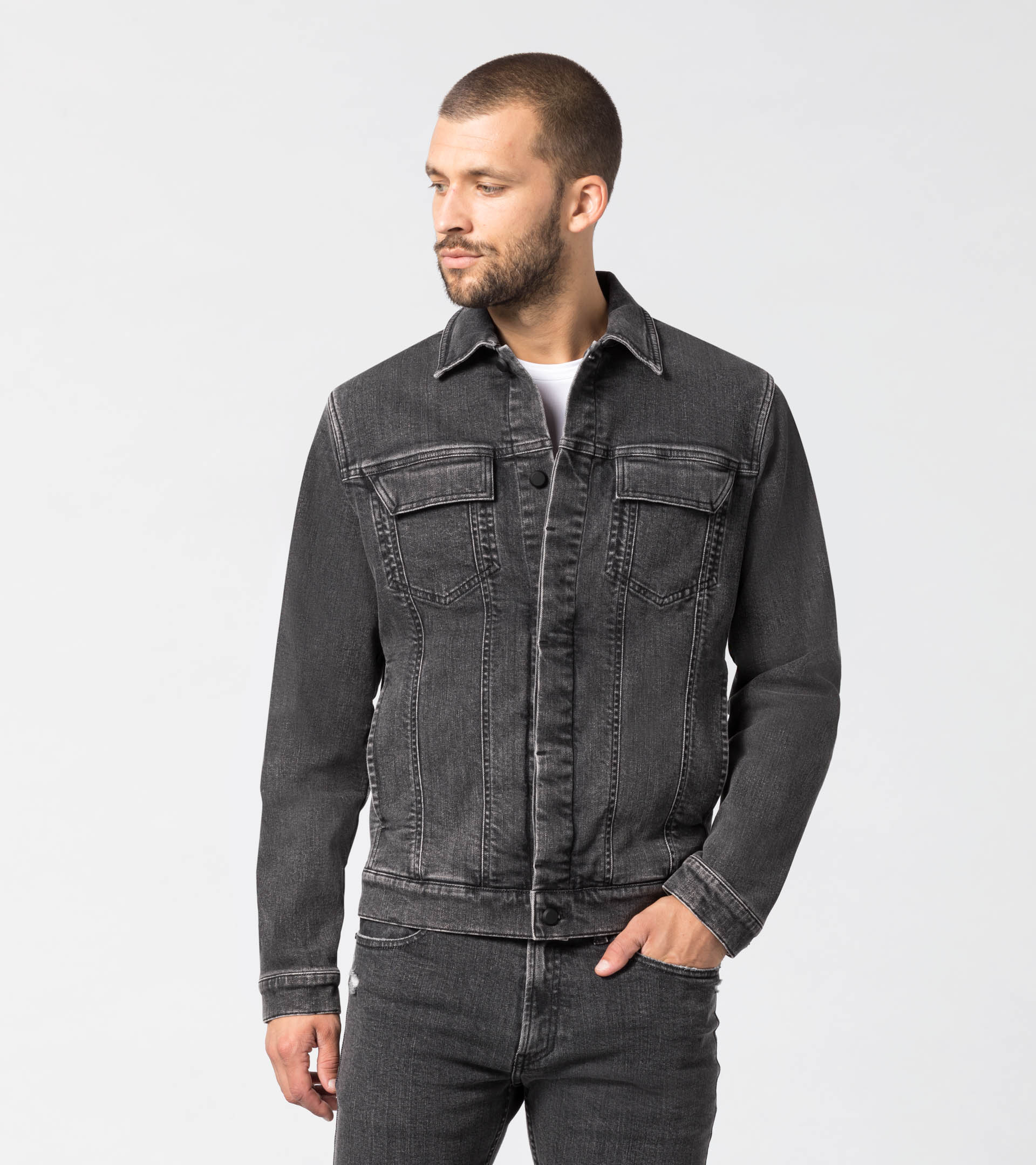 Aktie mehr als 86 gray jeans jacket am besten - jtcvietnam.edu.vn