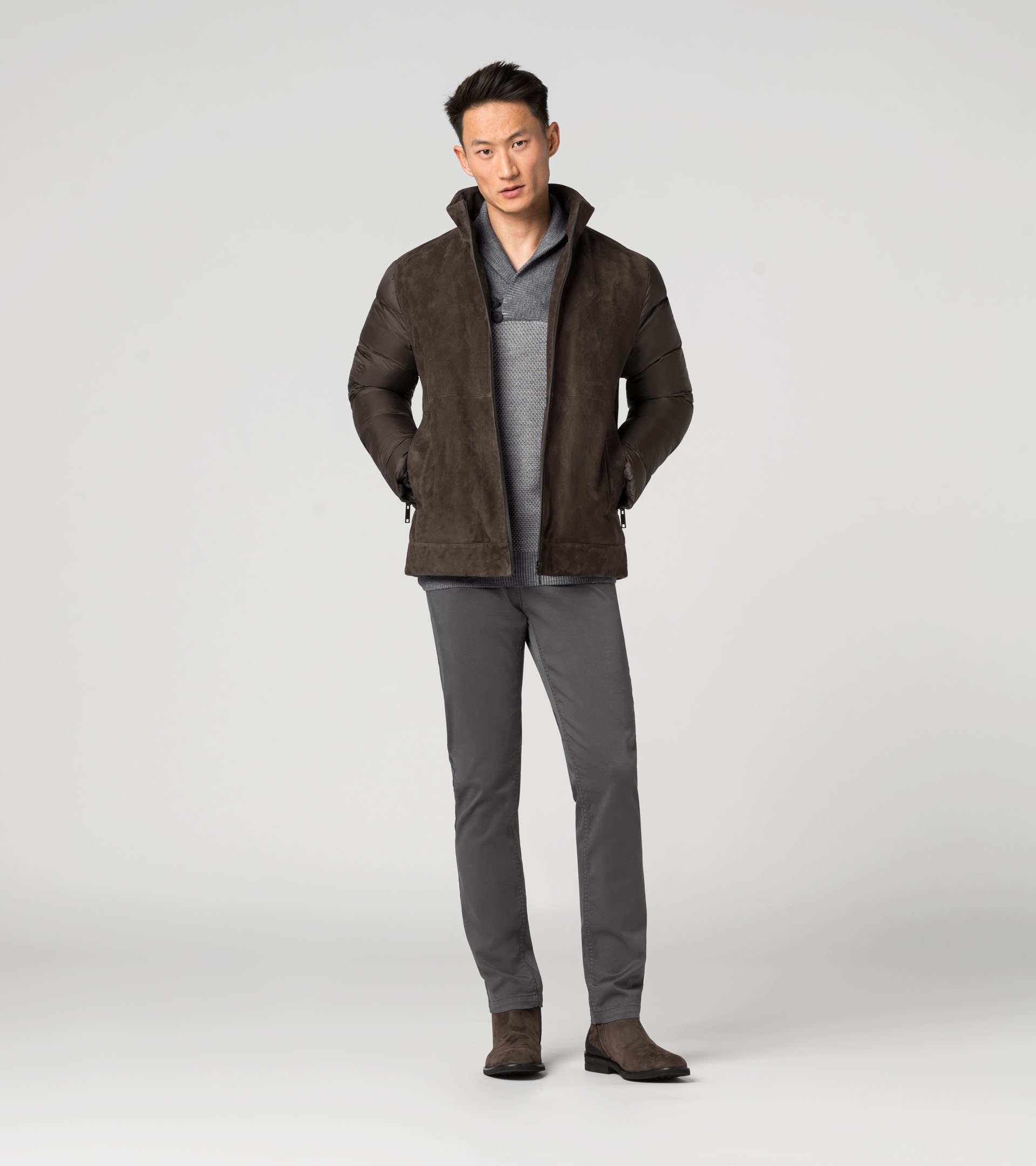 Hybrid Suede Leather Jacket - | Porsche Design