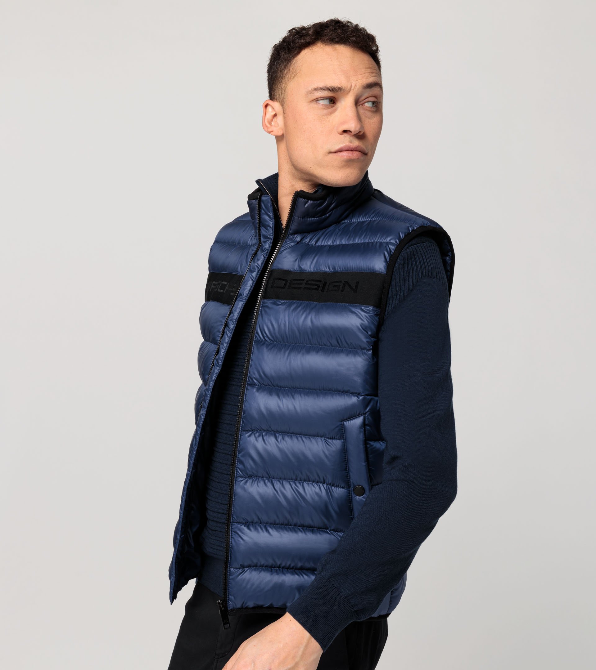 Mens designer sales puffer vest