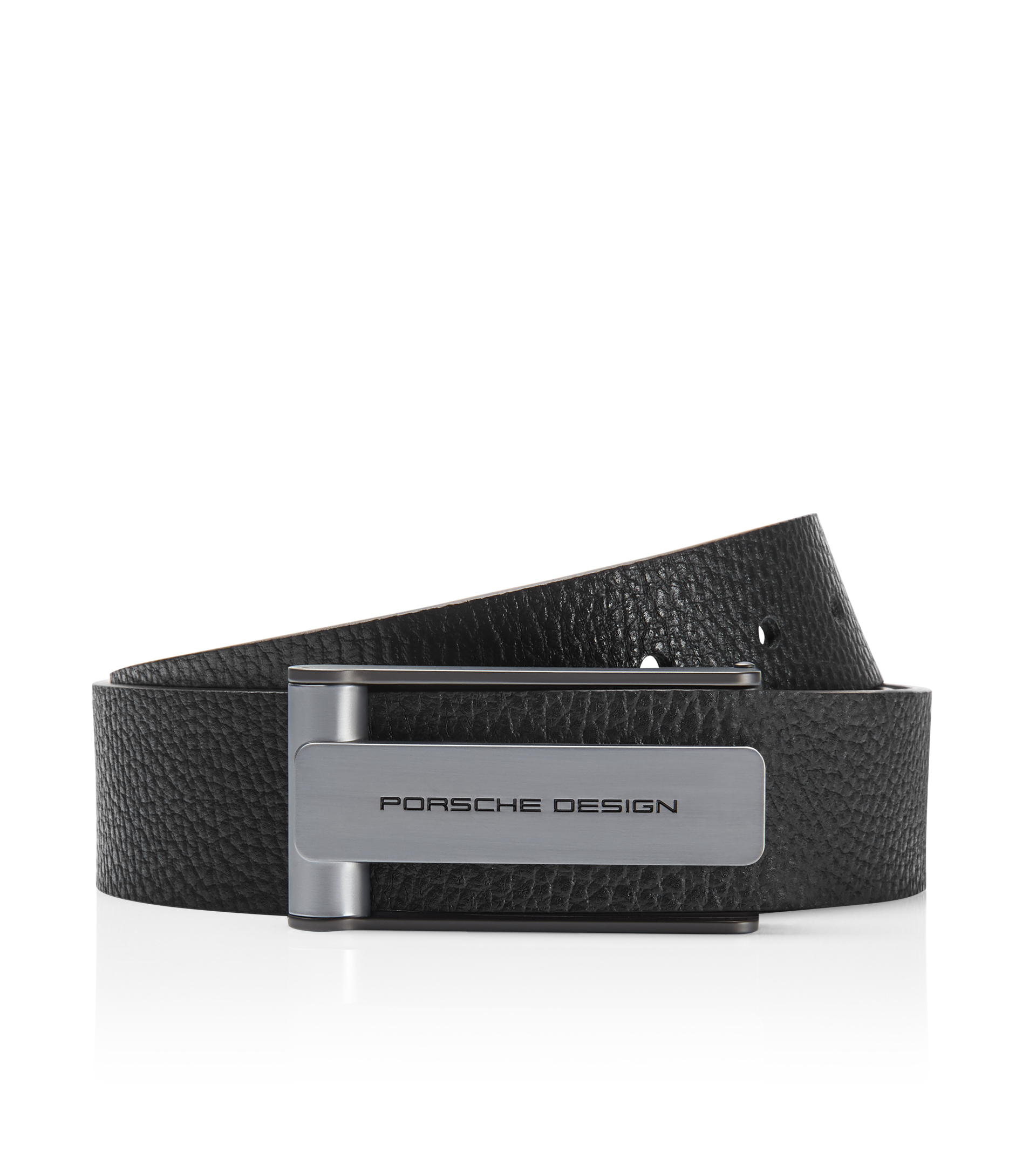 Reversible Belt Strap Brown and Black Grained Calfskin, 40 MM