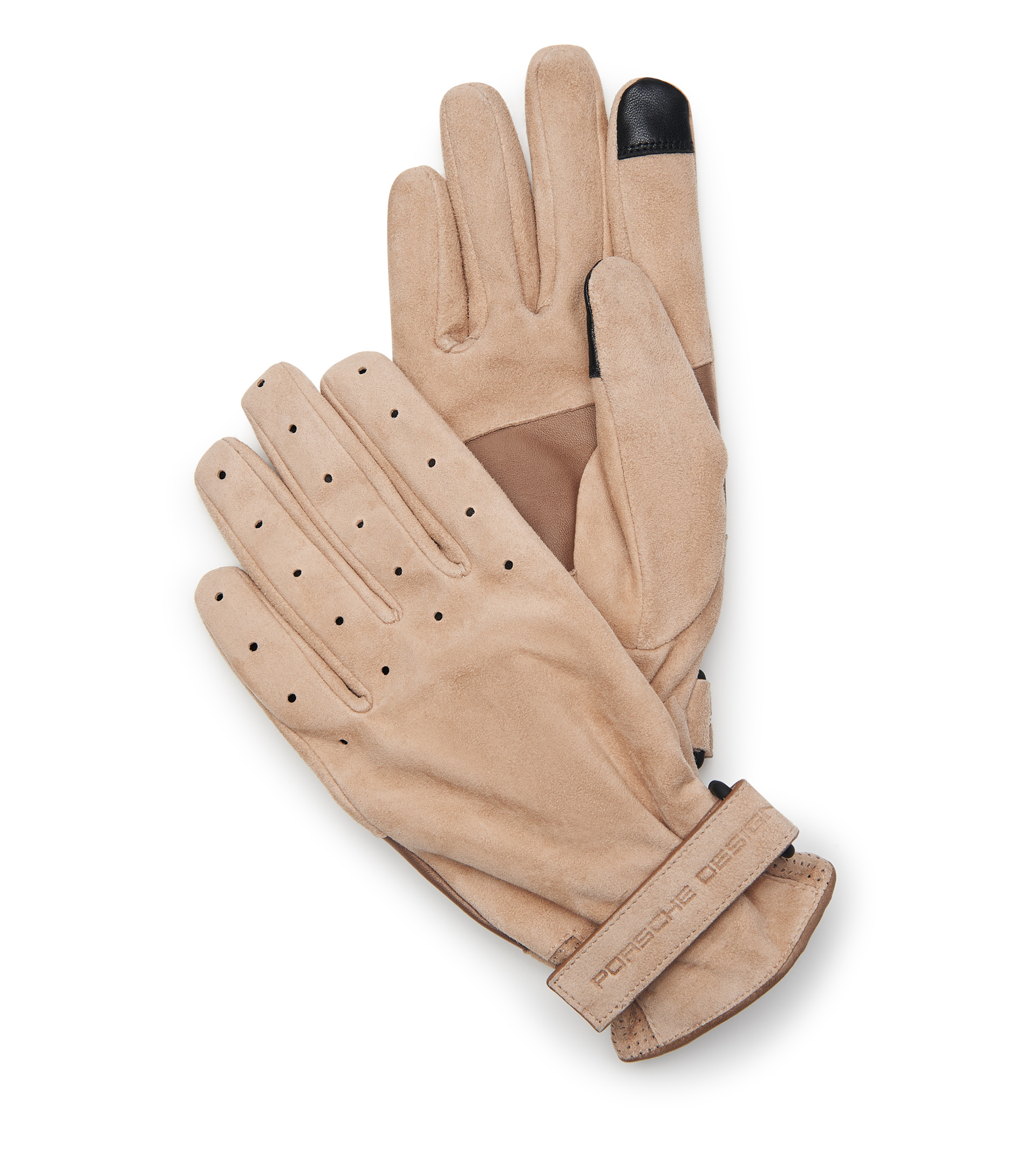 Gabriel Check Glove in Beige FWRD Men Accessories Gloves 