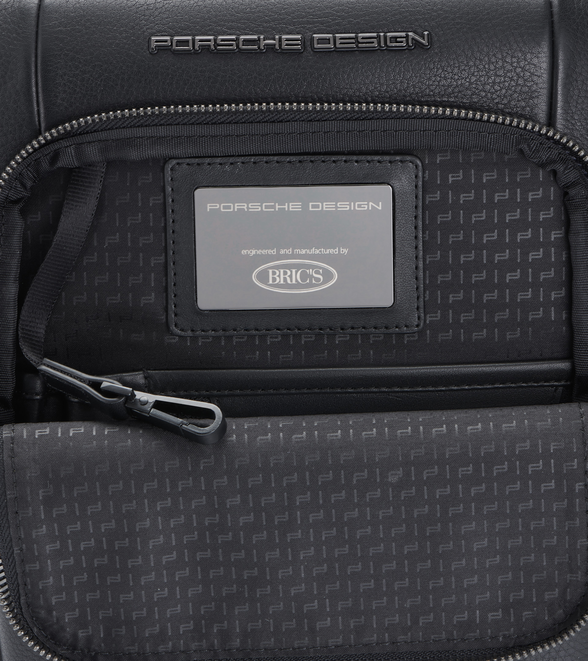 Men shoulder bag Porsche Design Roadster S black leather slim casual  crossbody