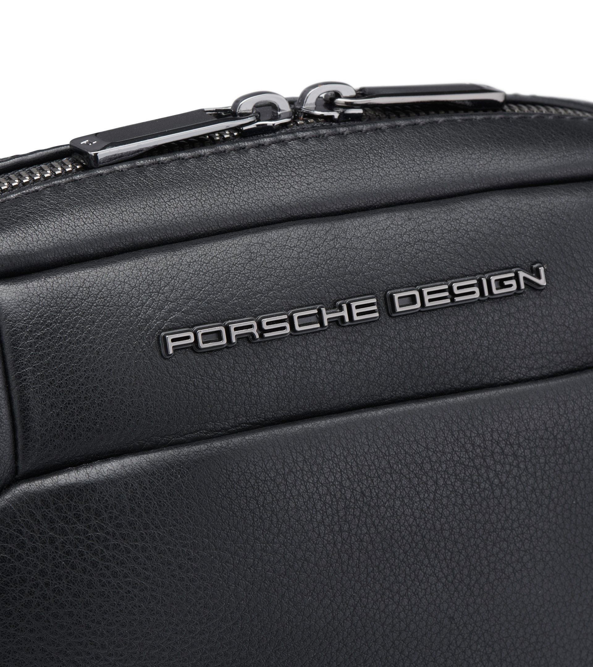 Porsche Design Shyrt 2.0 Black Leather XSVZ Shoulder Bag at FORZIERI