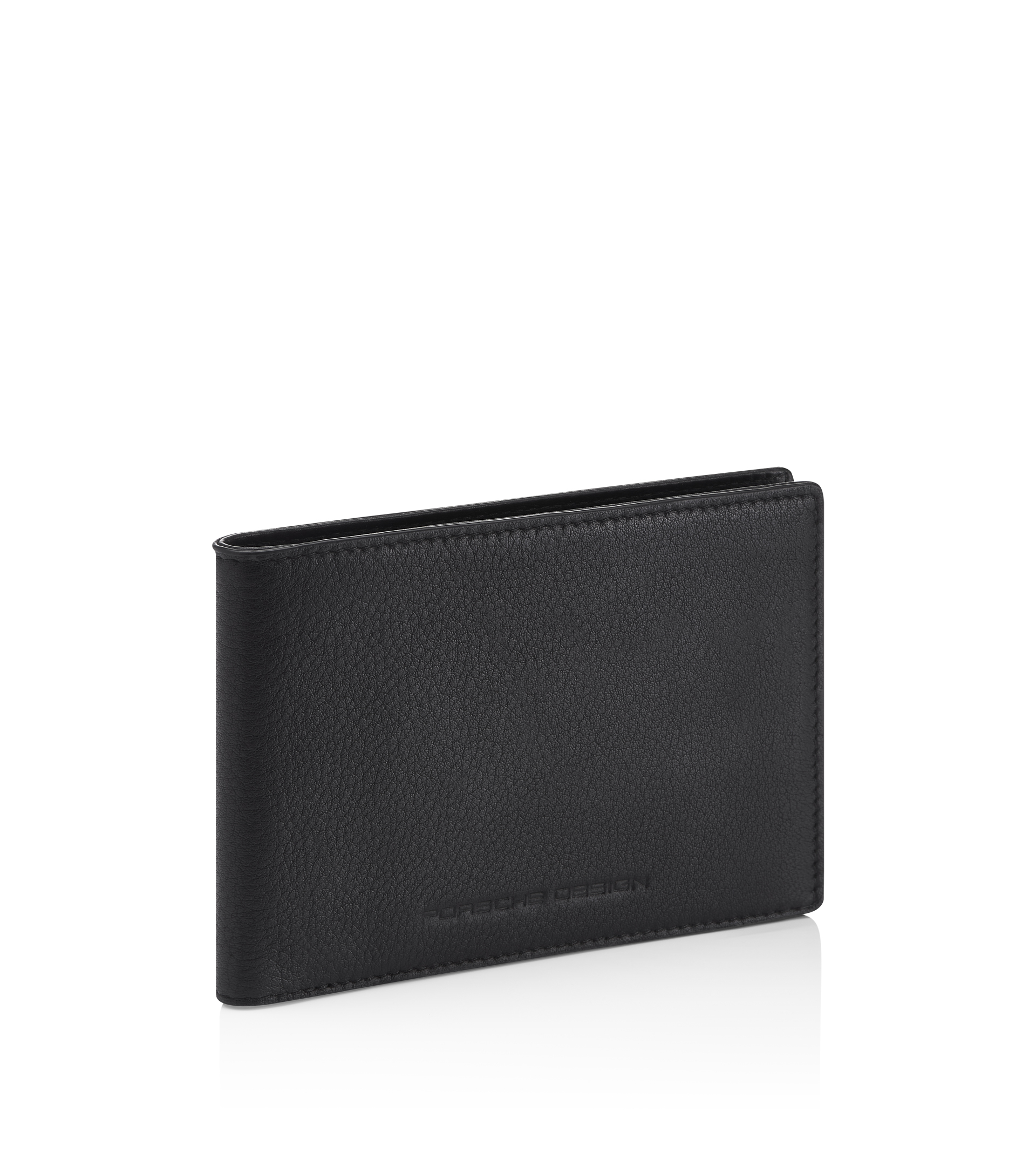 100% Genuine Leather Black Men's Billfold Wallet Business Card Holder Coin Purse