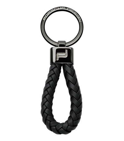 Porsche Design Schlüsselanhänger Leder 10,5 cm black