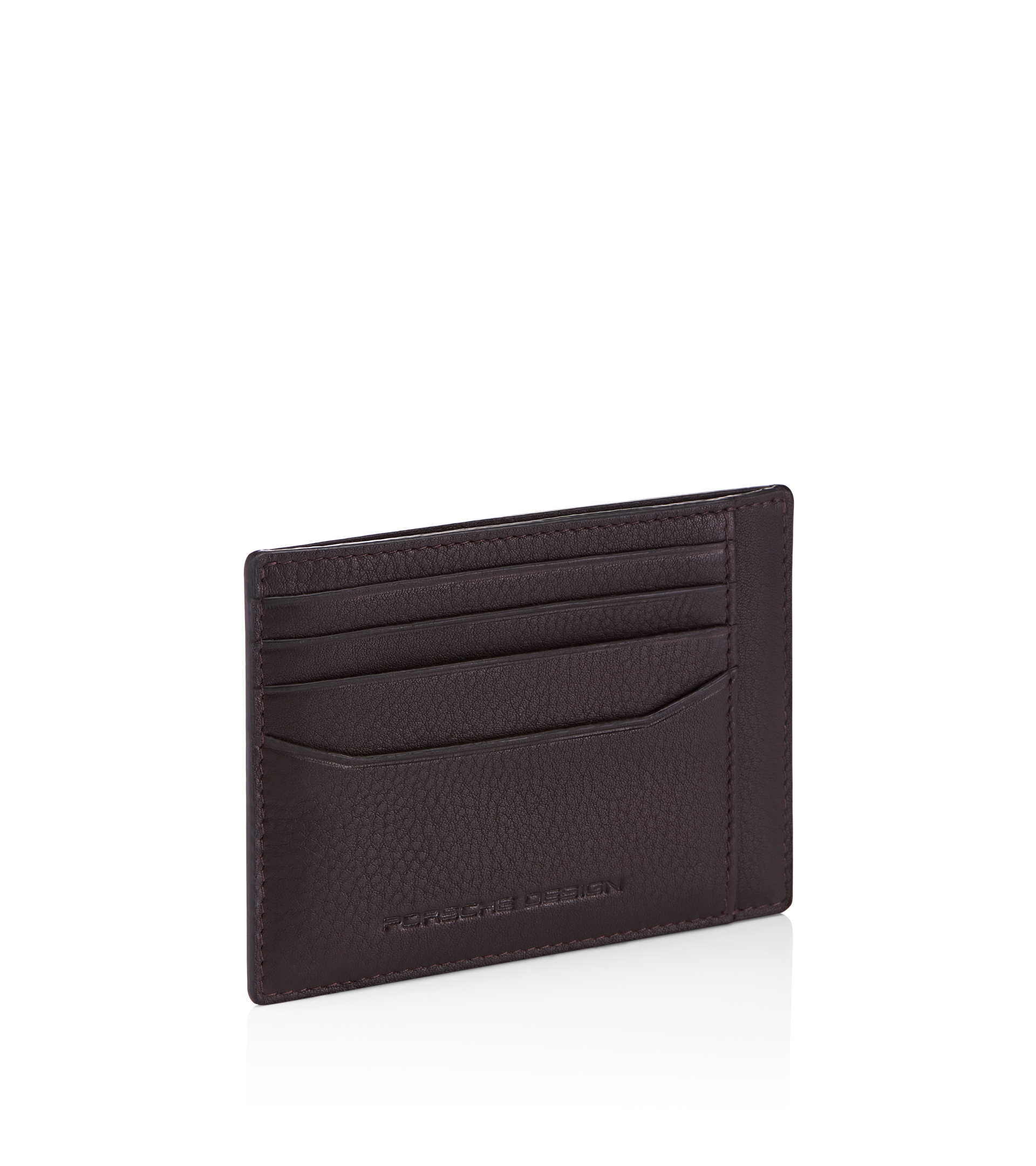Woman BLACK T Timeless Credit Card Holder in Leather with Shoulder