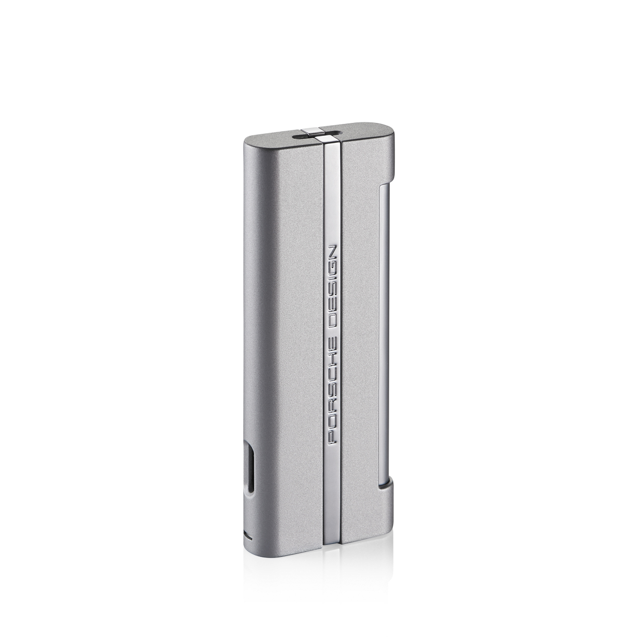 PORSCHE DESIGN P3644 FLAT JET FLAME CIGAR LIGHTER SILVER *NEW* 