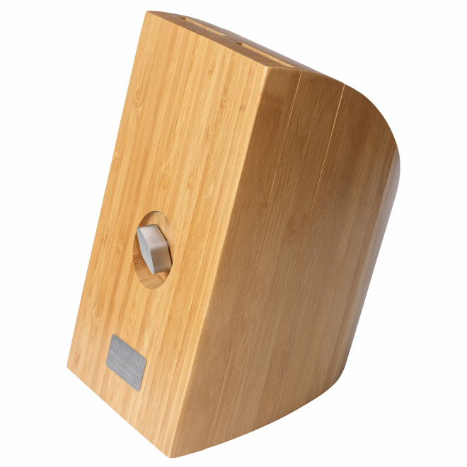 P13 For 8 Knives Bamboo Wood 21x15x26 Cm Knife Block Kitchen Knives Porsche Design