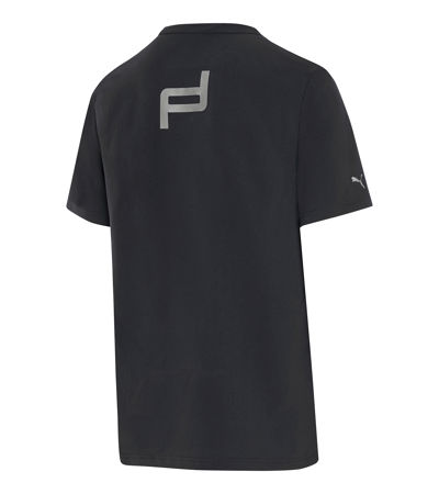 Men's PUMA Porsche Legacy Regular Fit Polo T-shirt in Black size M