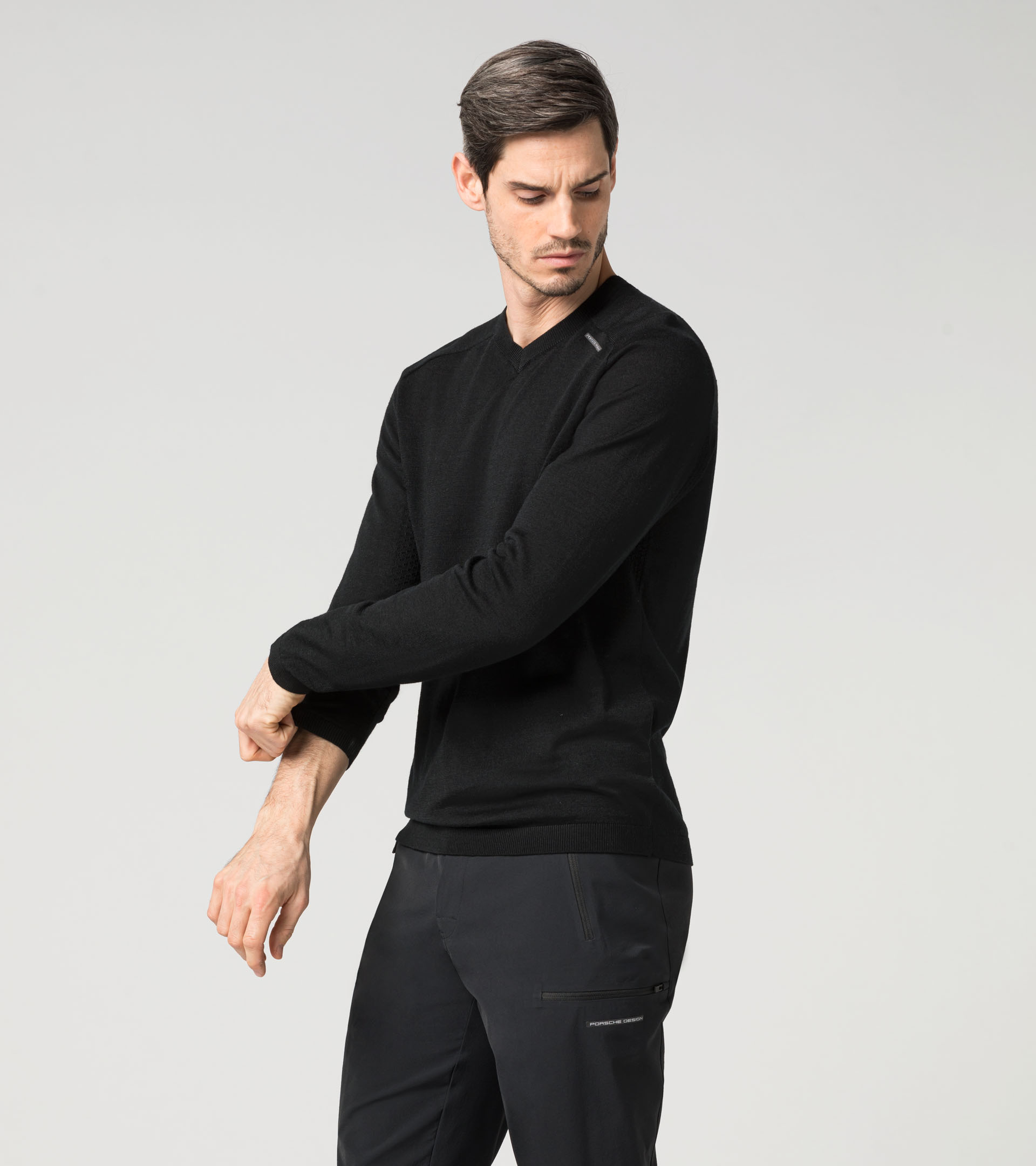 EvoKNIT® V-Neck Jumper Pullover - Luxury Sports Sweaters for Men 