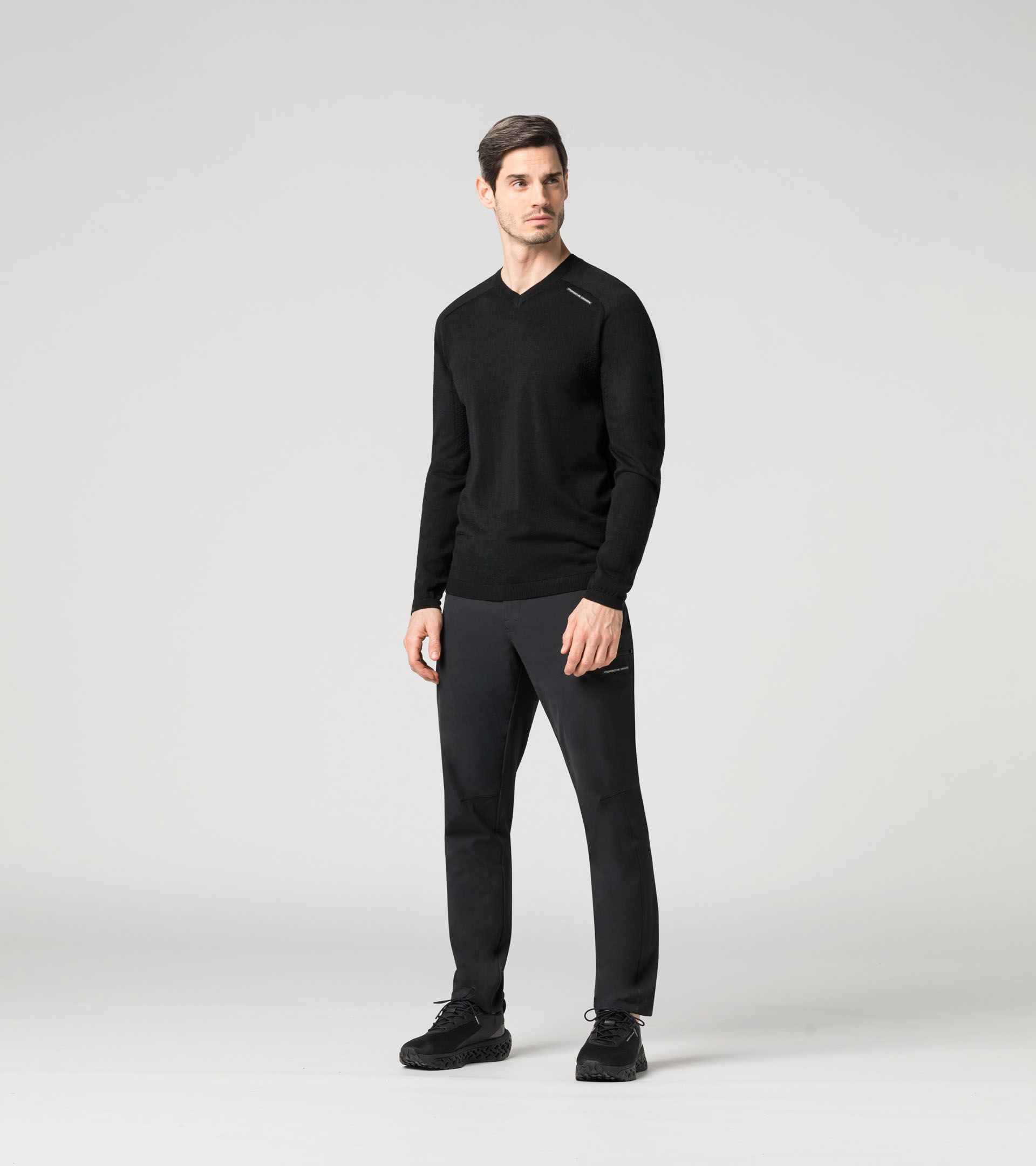 EvoKNIT® V-Neck Jumper Pullover - Luxury Sports Sweaters for Men 
