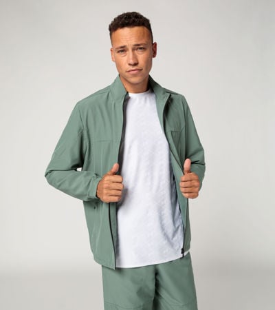 Pro Club Men's Comfort Tri-Color Cotton/Nylon Half Zip Track Jacket