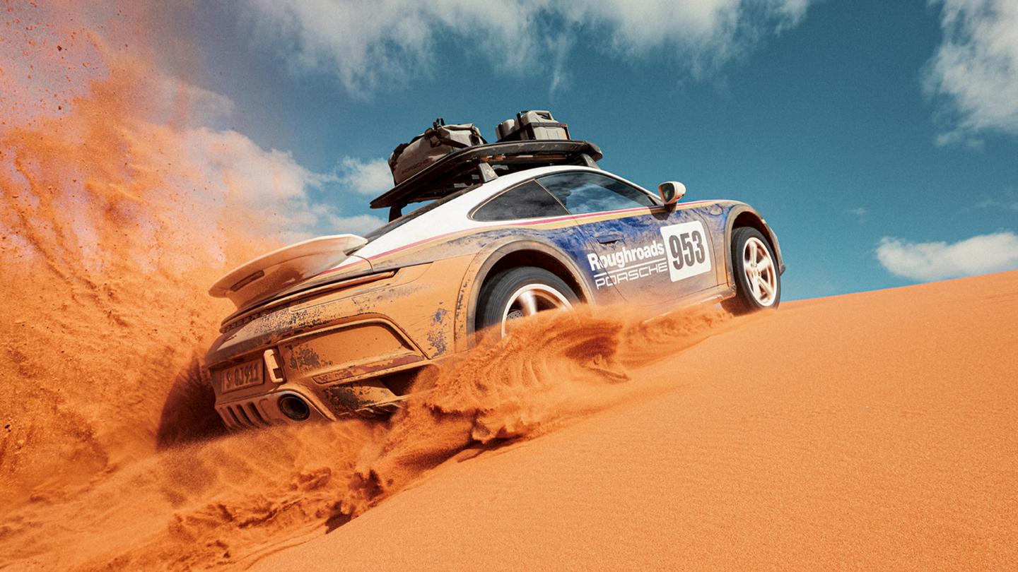 Shows Picture of Roughroads_911_Dakar_in_dessert_matching_collection.png